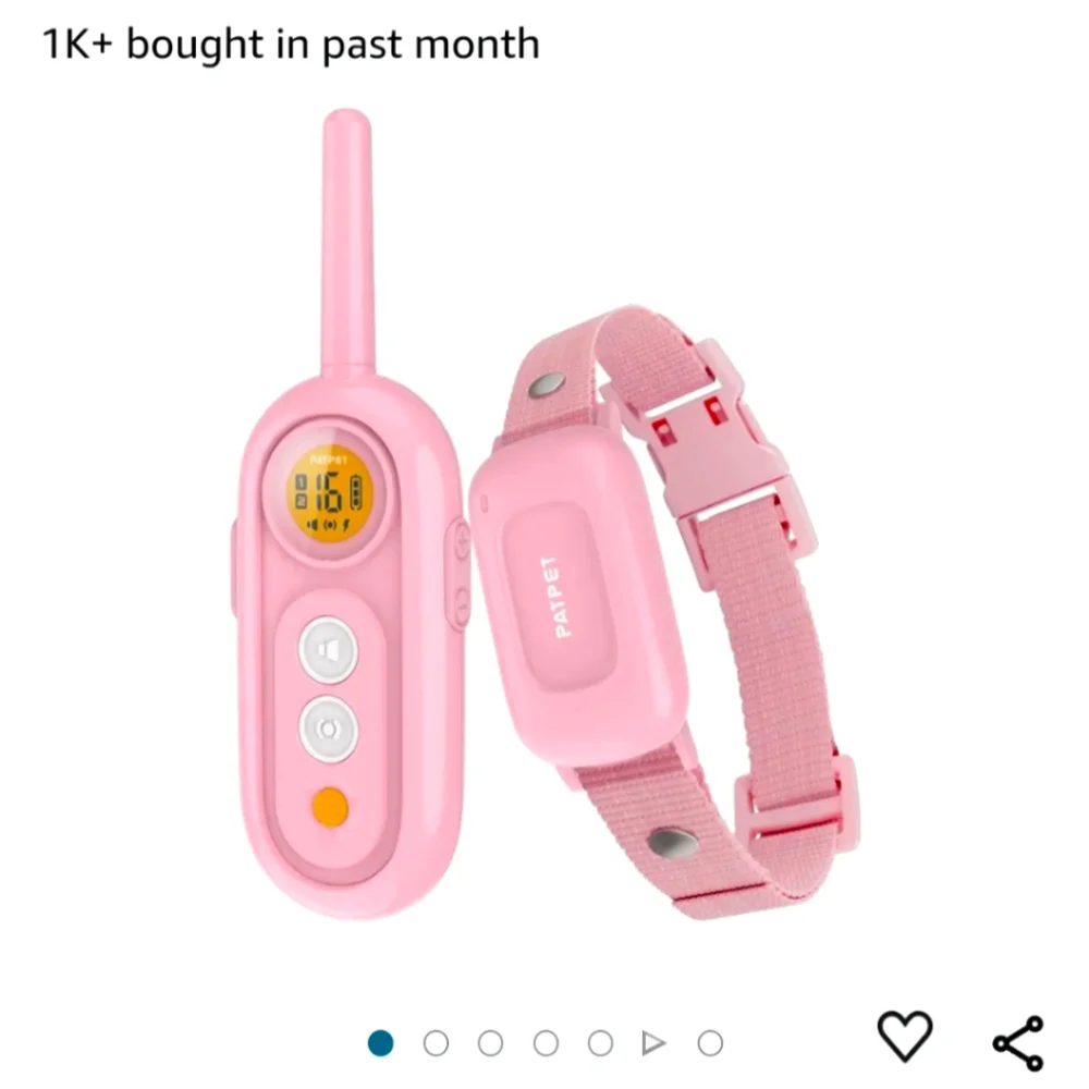 Dog,'s pink shock collar